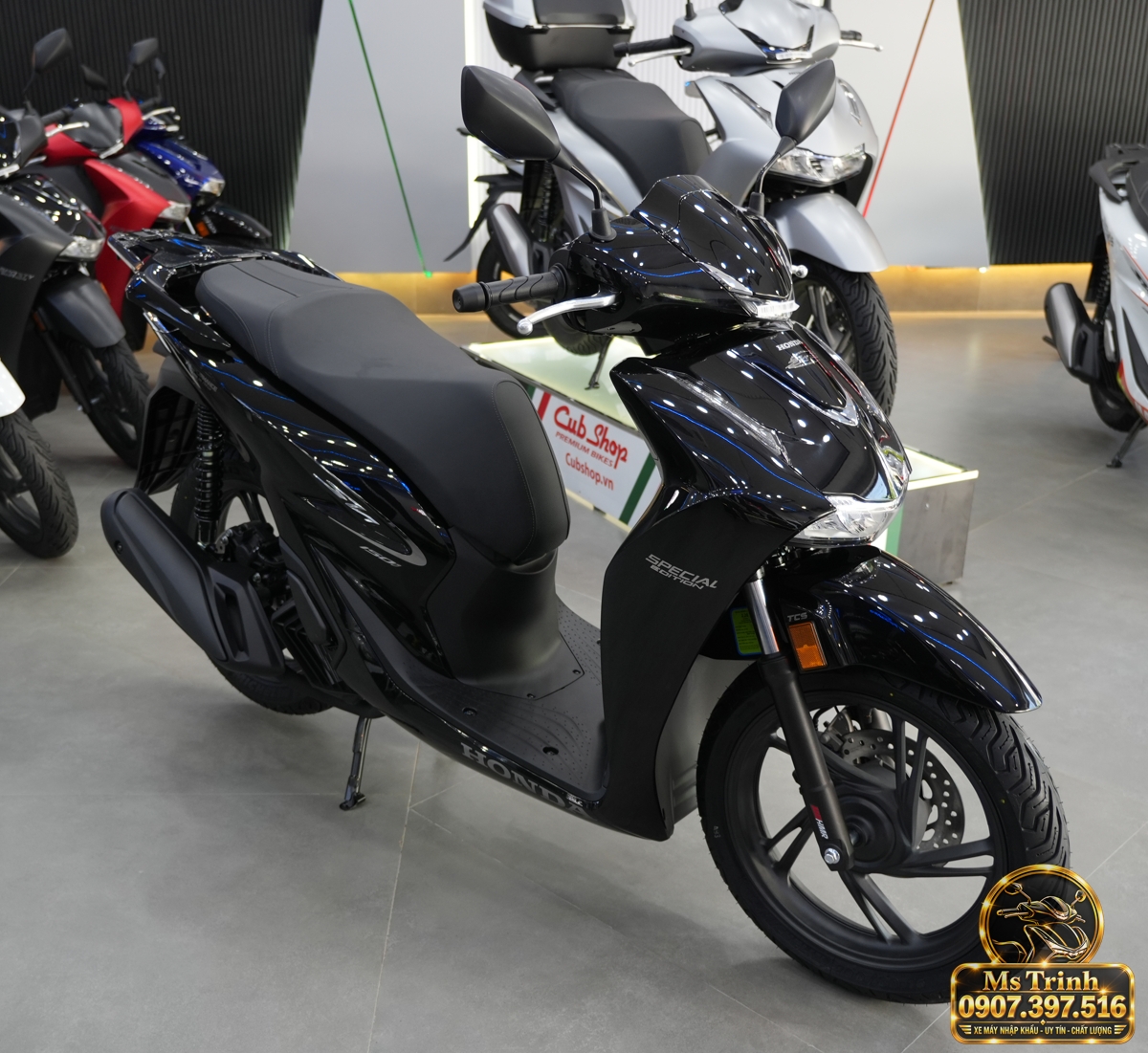 Honda SH150i Ý đen bóng 2027 tại Khánh Hòa - Sơn bóng lịch sự, tiện ích cho mỗi ngày