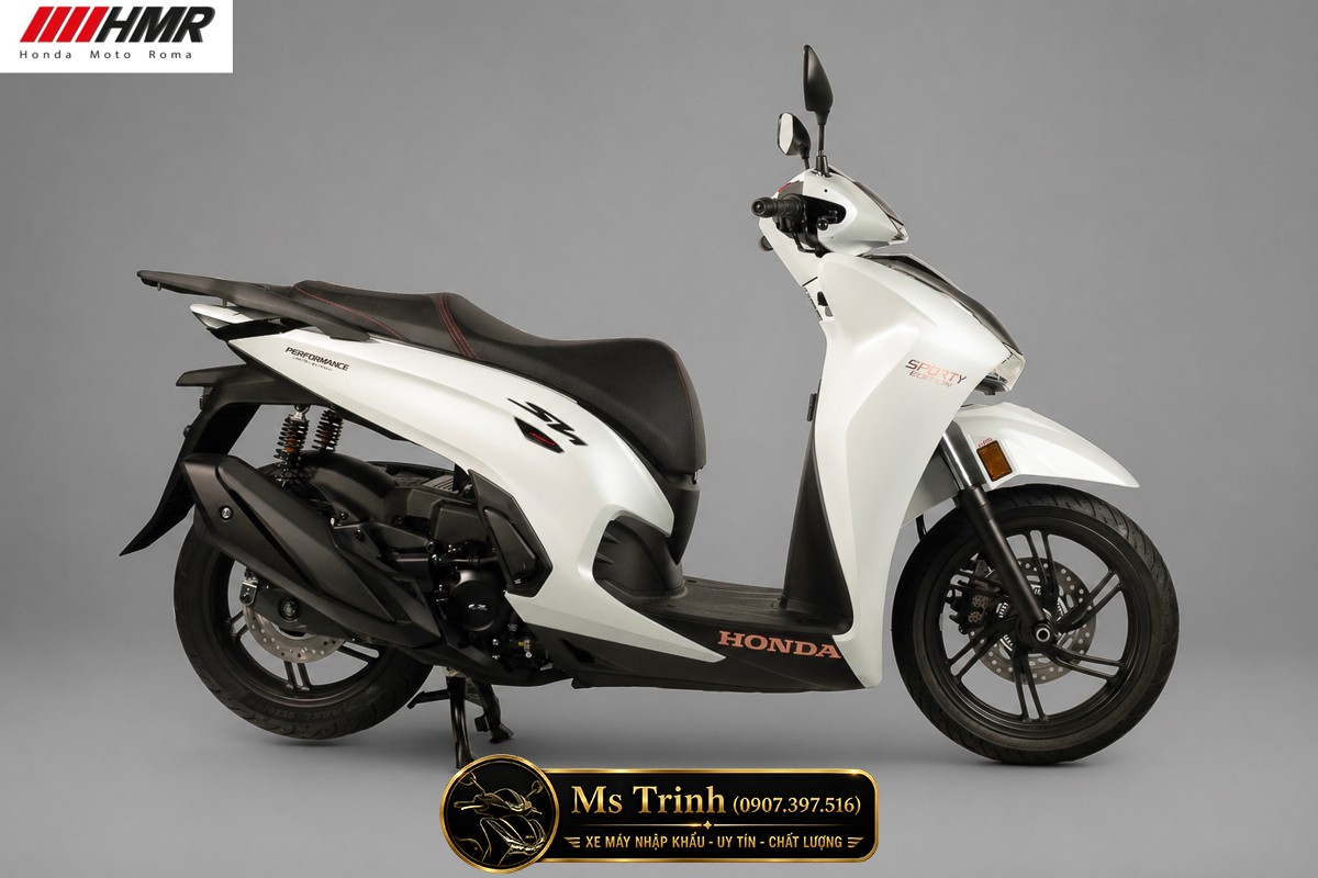 Honda SH350i nhập Ý 2026 tại Khánh Hòa - SH350i Sporty Trắng Nhám, Xám Bóng Đẳng Cấp Chuẩn Ý