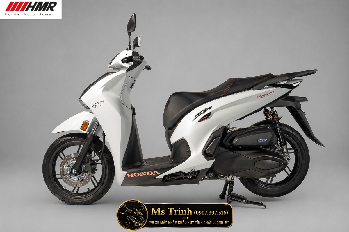 Honda SH350i nhập Ý 2026 tại Khánh Hòa - SH350i Sporty Trắng Nhám, Xám Bóng Đẳng Cấp Chuẩn Ý