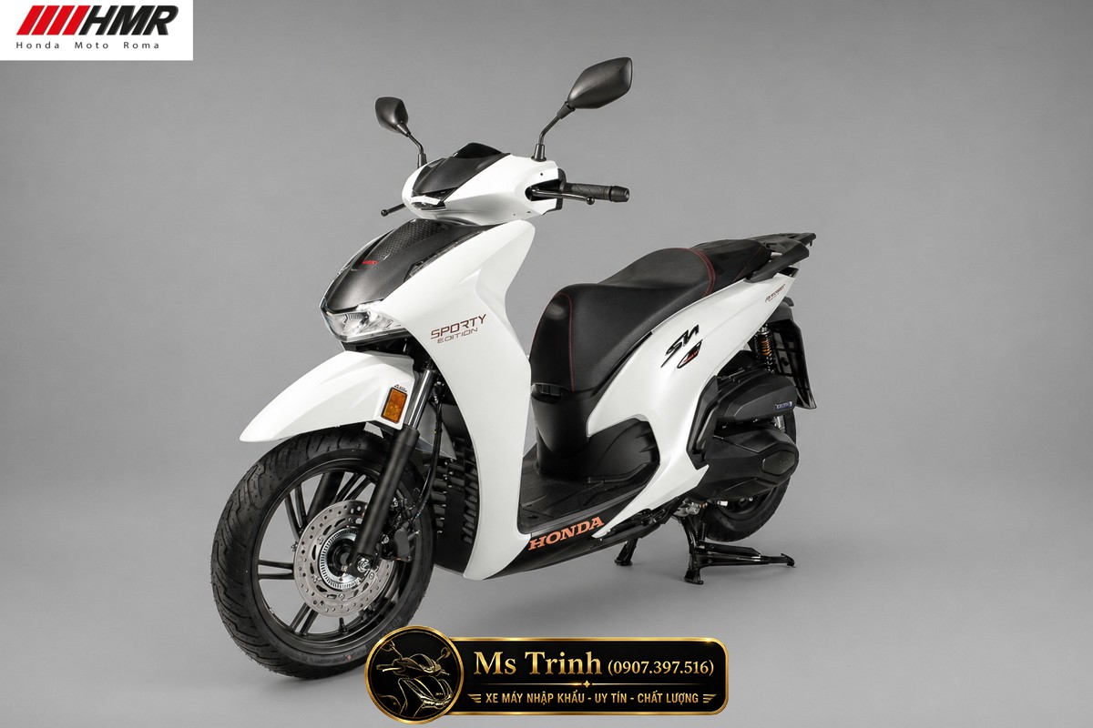 Honda SH350i nhập Ý 2026 tại Khánh Hòa - SH350i Sporty Trắng Nhám, Xám Bóng Đẳng Cấp Chuẩn Ý