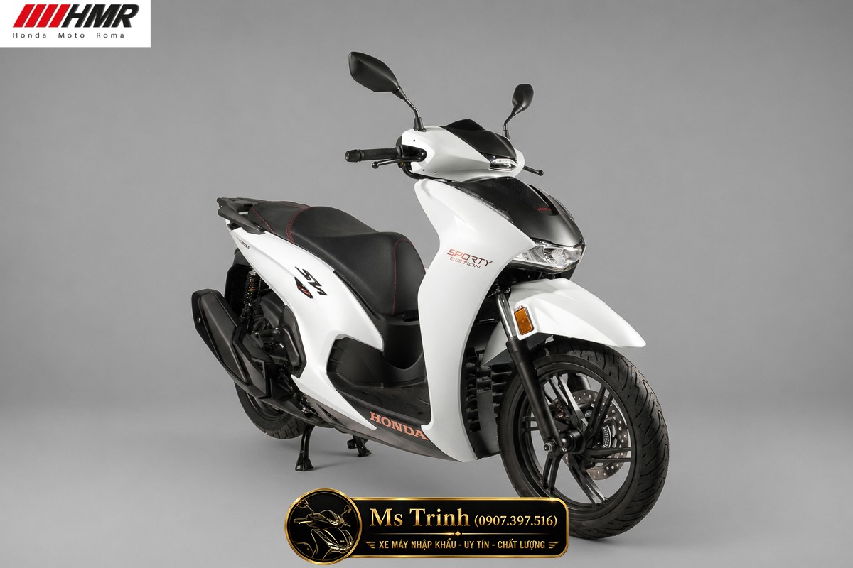 Honda SH350i nhập Ý 2026 tại Khánh Hòa - SH350i Sporty Trắng Nhám, Xám Bóng Đẳng Cấp Chuẩn Ý