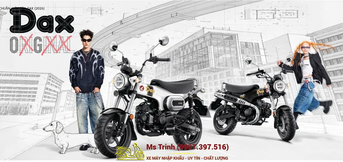 Honda Dax ST125 2026 tại Khánh Hòa - Minibike huyền thoại khung T-Bone đầy cá tính