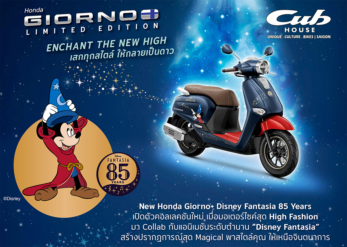 Honda Giorno+ Disney Fantasia 85, Bản Giới Hạn 2.000 xe tại Khánh Hòa