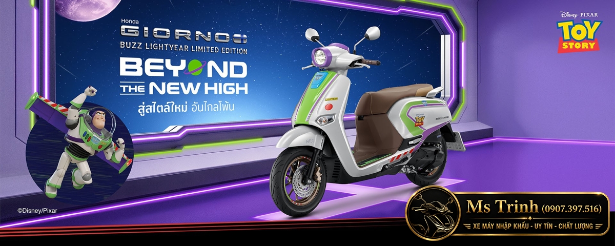 Honda Giorno+ Buzz Lightyear Limited Edition 2026 Bản giới hạn 2.000 xe tại Khánh Hòa