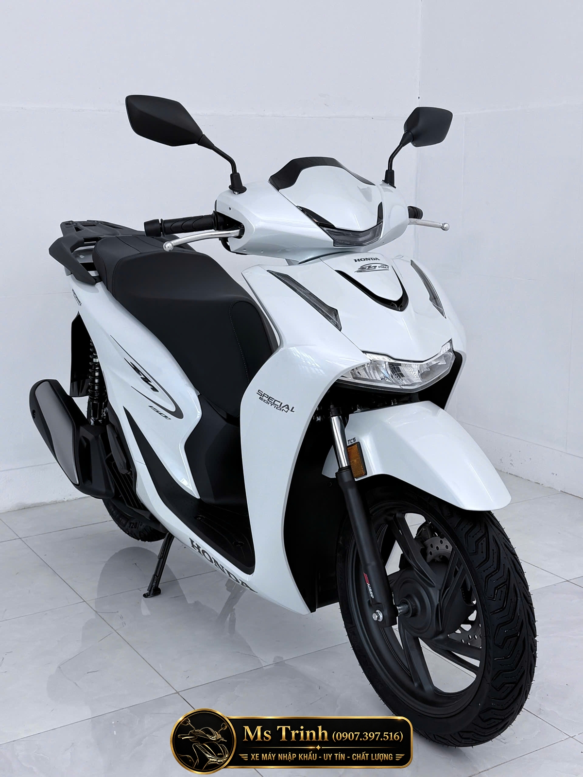 Honda SH150i Special Edition Standard nhập HMR Ý màu trắng tại Khánh Hòa: Giá trị nằm trong từng chi tiết nguyên bản