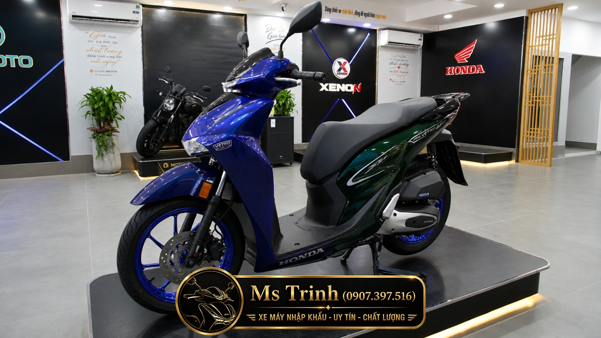 Honda SH150i Vetro Sapphire - Green tại Khánh Hòa: SH Ý 2 trong 1 giới hạn 200 xe