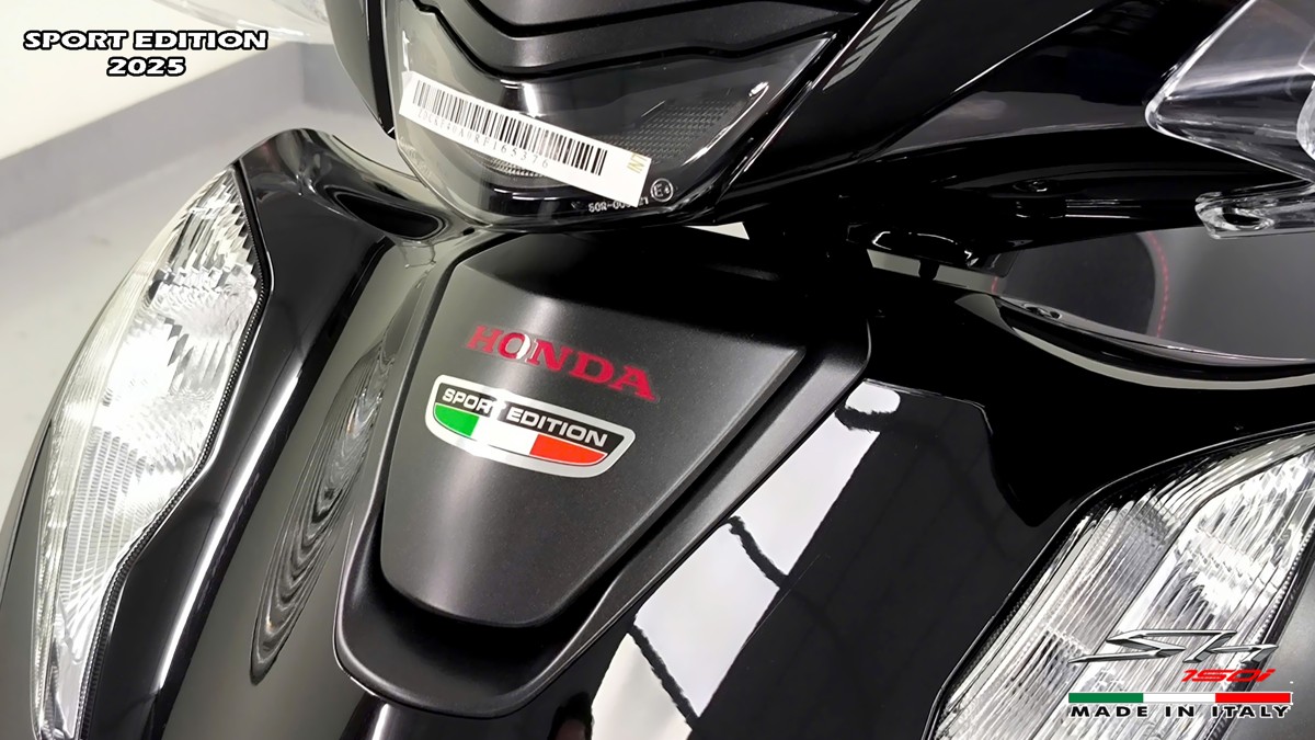 Honda SH150i 2025 Italy Sport Edition Màu Đen, Nhập Chính Hãng, Giá Rẻ tại Khánh Hòa