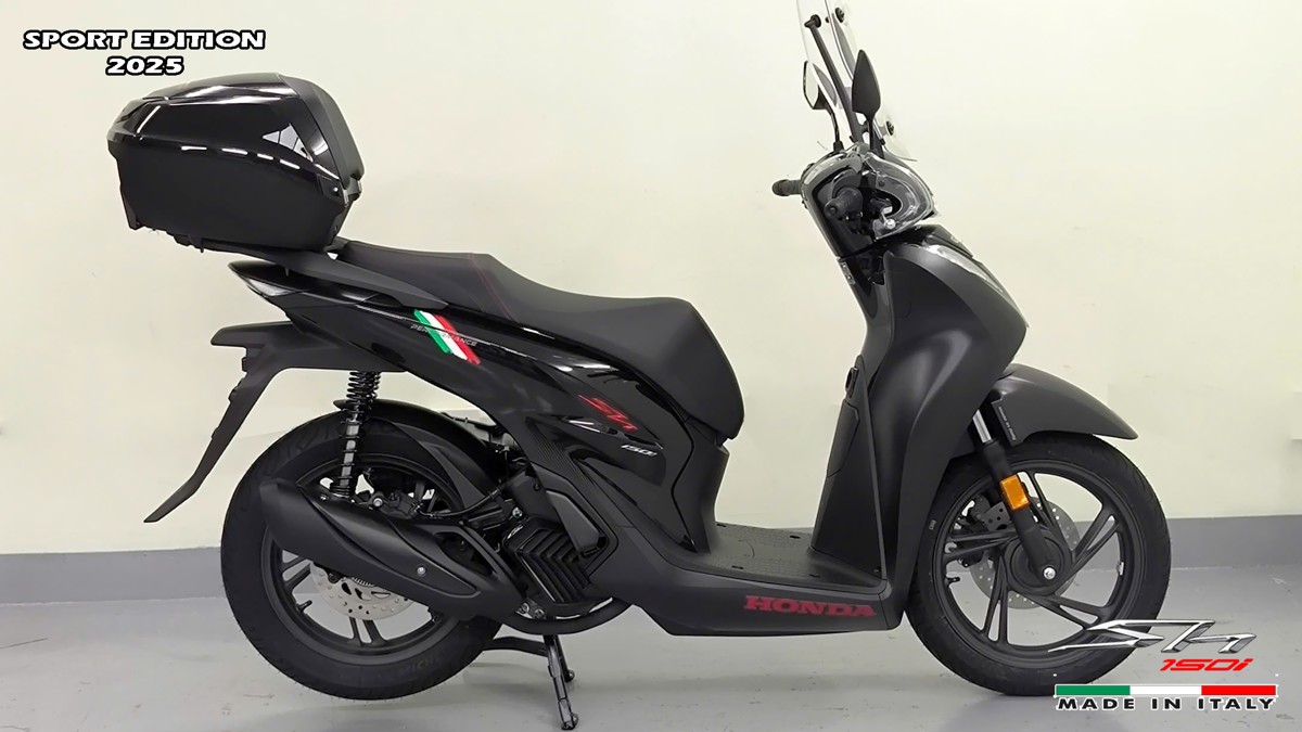 Honda SH150i 2025 Italy Sport Edition Màu Đen, Nhập Chính Hãng, Giá Rẻ tại Khánh Hòa