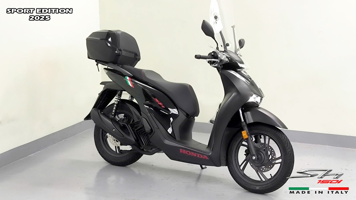Honda SH150i 2025 Italy Sport Edition Màu Đen, Nhập Chính Hãng, Giá Rẻ tại Khánh Hòa