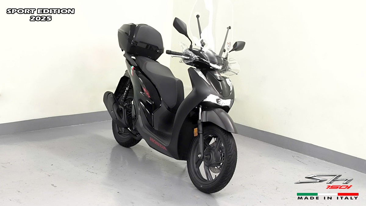 Honda SH150i 2025 Italy Sport Edition Màu Đen, Nhập Chính Hãng, Giá Rẻ tại Khánh Hòa