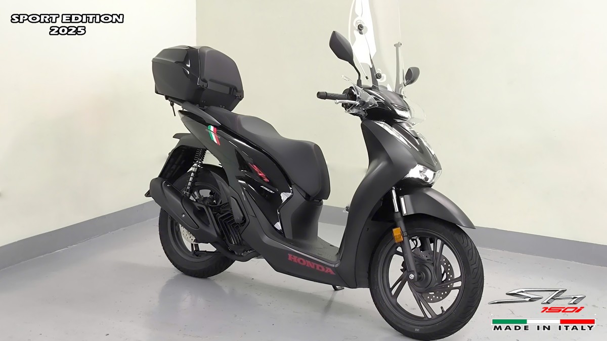 Honda SH150i 2025 Italy Sport Edition Màu Đen, Nhập Chính Hãng, Giá Rẻ tại Khánh Hòa