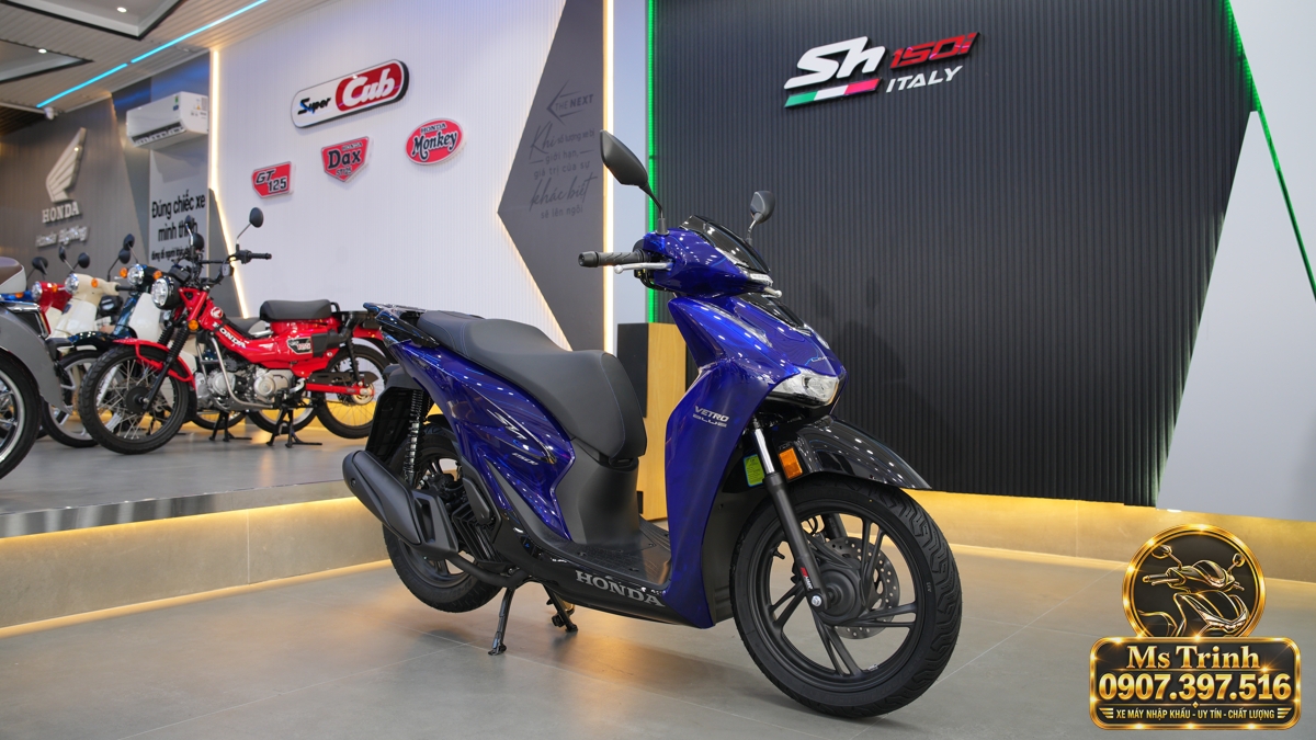 Honda SH150 Vetro Blue 2027 tại Khánh Hòa - Xanh Sapphire trong suốt, nhập Ý sang trọng