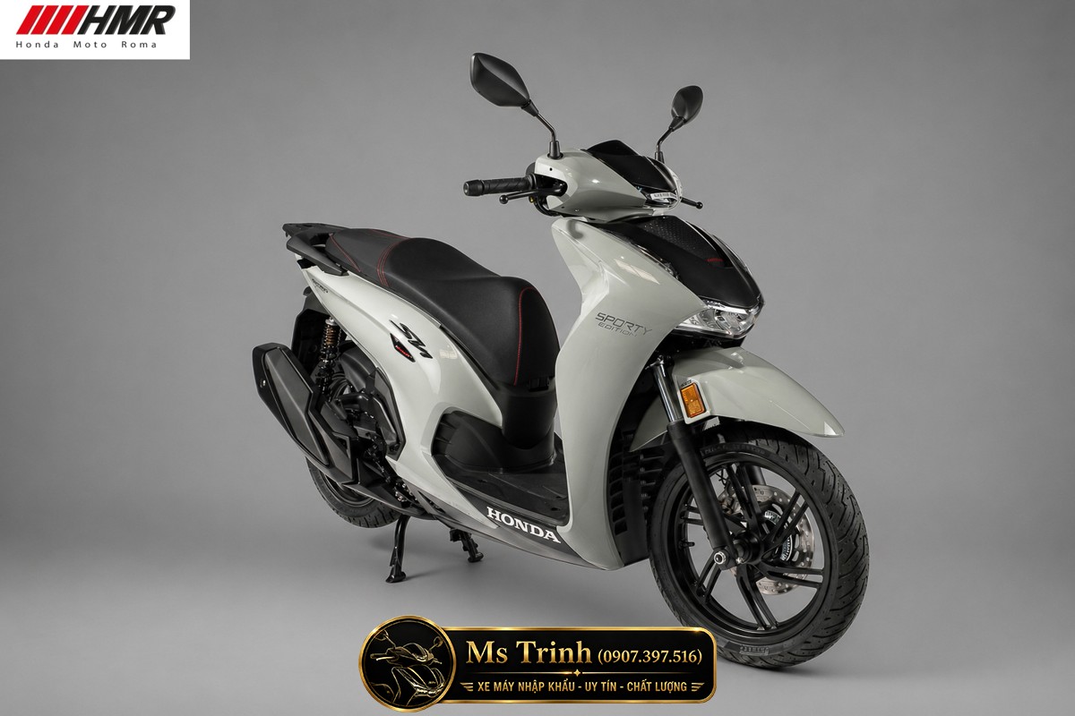 Honda SH350i nhập Ý 2026 tại Khánh Hòa - SH350i Sporty Trắng Nhám, Xám Bóng Đẳng Cấp Chuẩn Ý