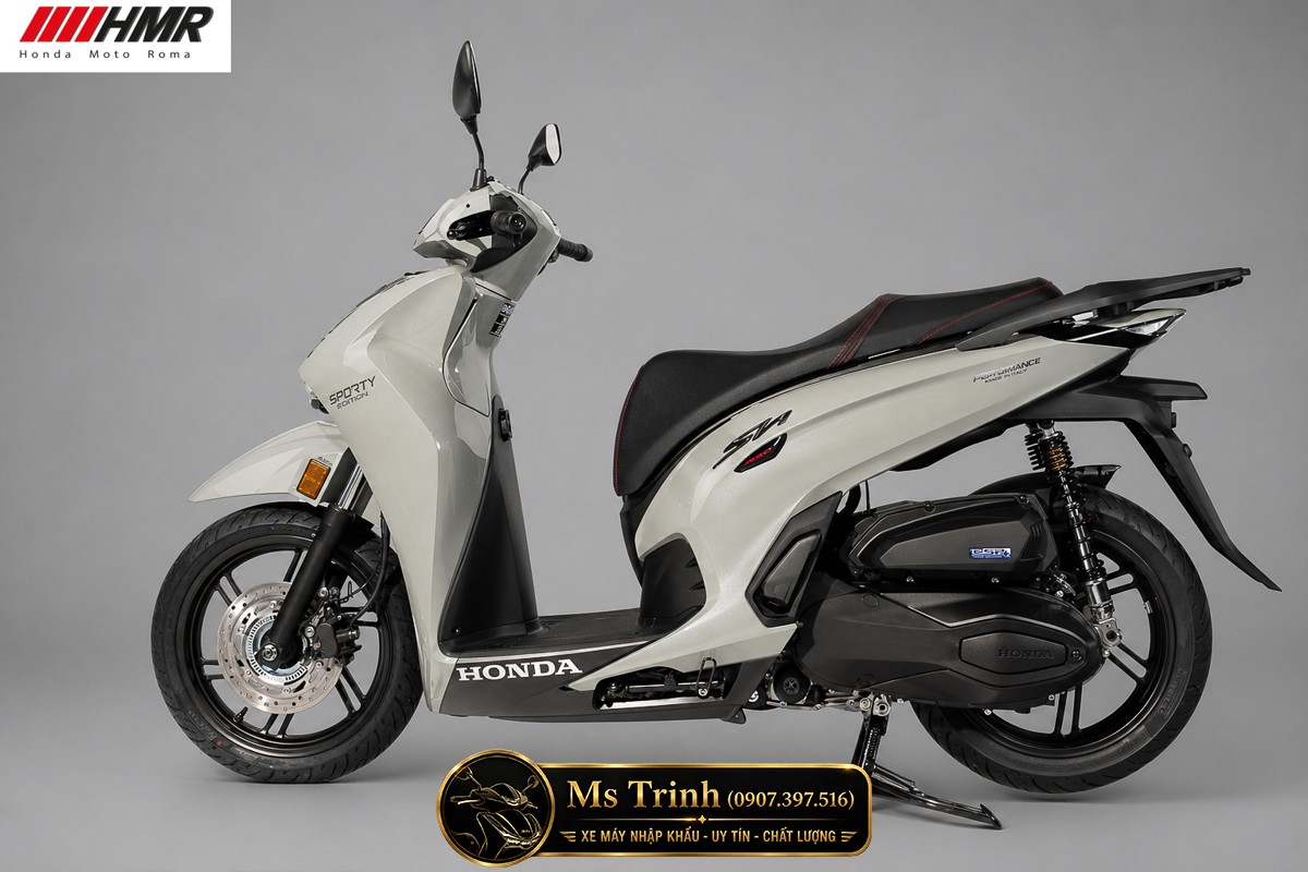 Honda SH350i nhập Ý 2026 tại Khánh Hòa - SH350i Sporty Trắng Nhám, Xám Bóng Đẳng Cấp Chuẩn Ý
