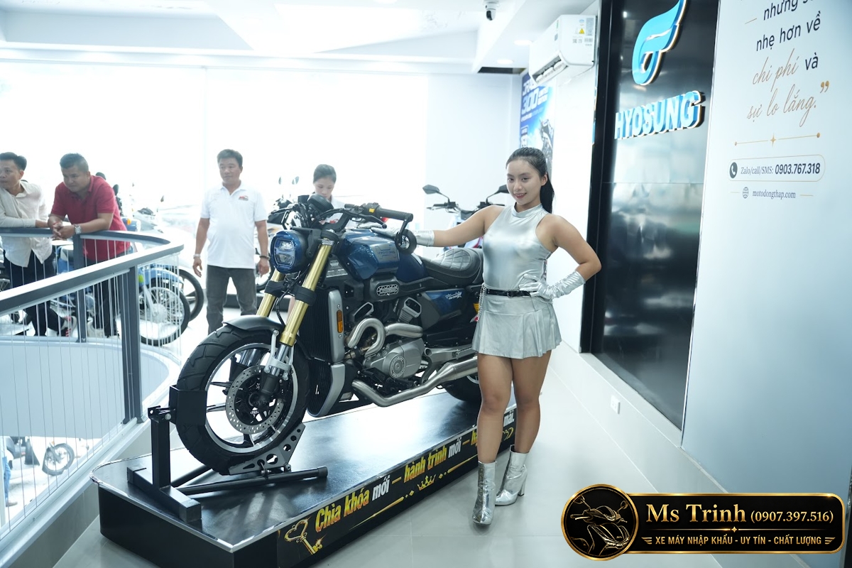 Hyosung GV350X tại Khánh Hòa - Cruiser 350cc Phong Cách Mỹ Cơ Bắp, Cá Tính