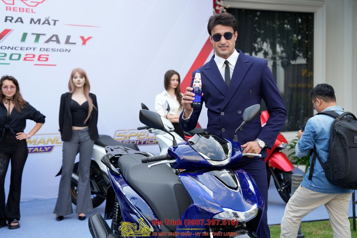 Honda SH150 Vetro Blue 2026 Limited Edition - Siêu phẩm SH Ý dàn áo xanh trong suốt cực hiếm tại Khánh Hòa