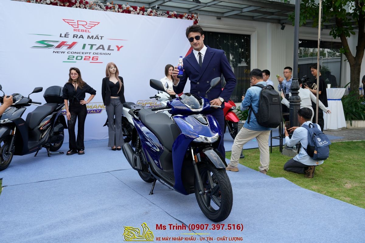 Honda SH150 Vetro Blue 2026 Limited Edition - Siêu phẩm SH Ý dàn áo xanh trong suốt cực hiếm tại Khánh Hòa