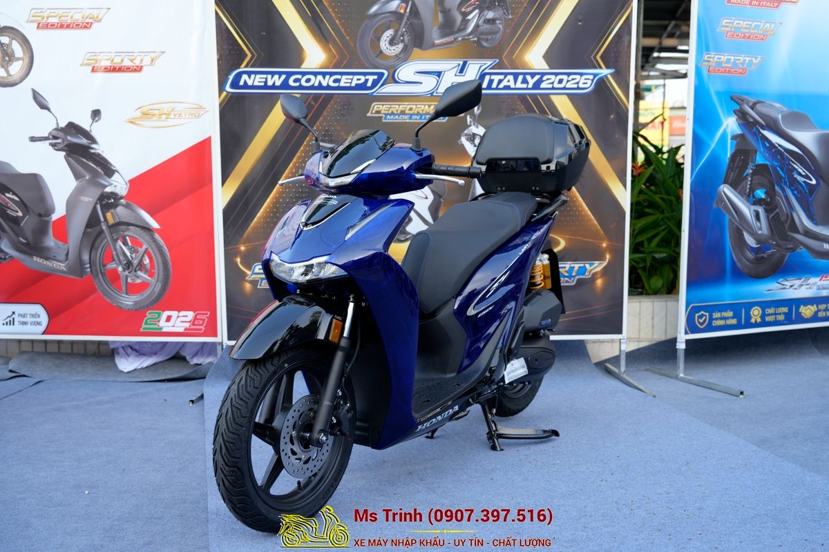 Honda SH150 Vetro Blue 2026 Limited Edition - Siêu phẩm SH Ý dàn áo xanh trong suốt cực hiếm tại Khánh Hòa
