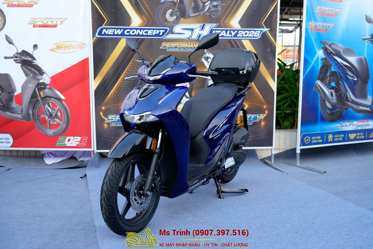 Honda SH150 Vetro Blue 2026 Limited Edition - Siêu phẩm SH Ý dàn áo xanh trong suốt cực hiếm tại Khánh Hòa
