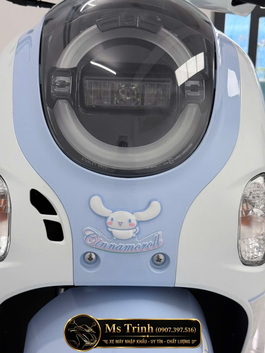 Đèn pha LED Honda Scoopy Cinnamoroll thiết kế tròn mang phong cách retro