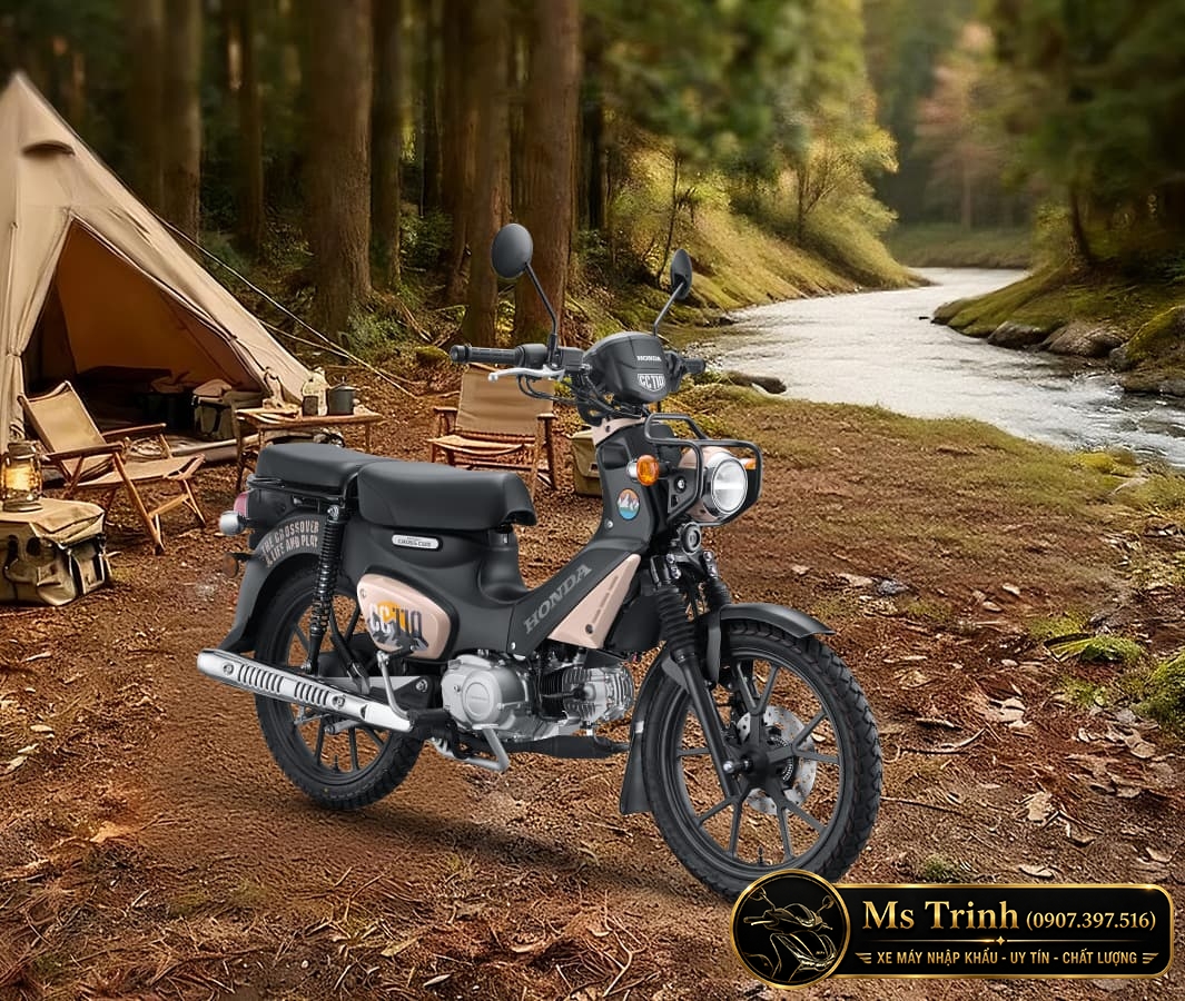 Honda Cross Cub 110 2026 Special Version trong không gian camping đậm chất outdoor